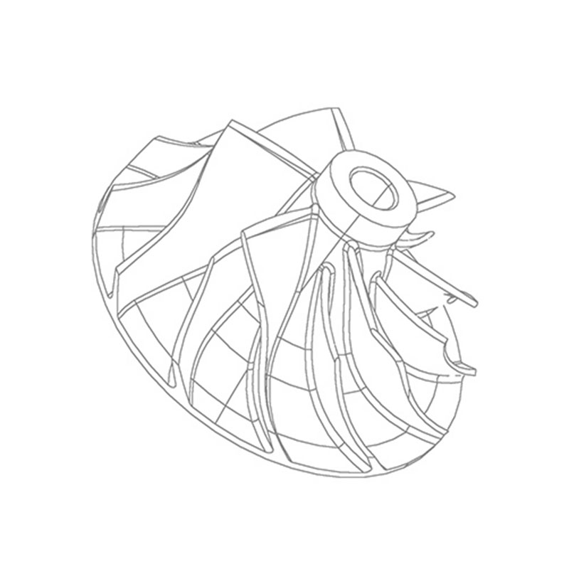 Roata compresor 1200-020-090-0001 pentru turbine GARRETT